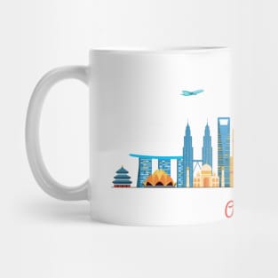Asia skyline Mug